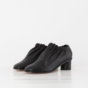 Lauren Manoogian Banded Heel in Black Leather • US 8 / EU 39